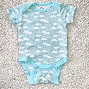 Wonder Nation newborn bodysuit blue